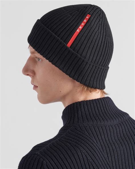 prada beanue|Prada wool beanie.